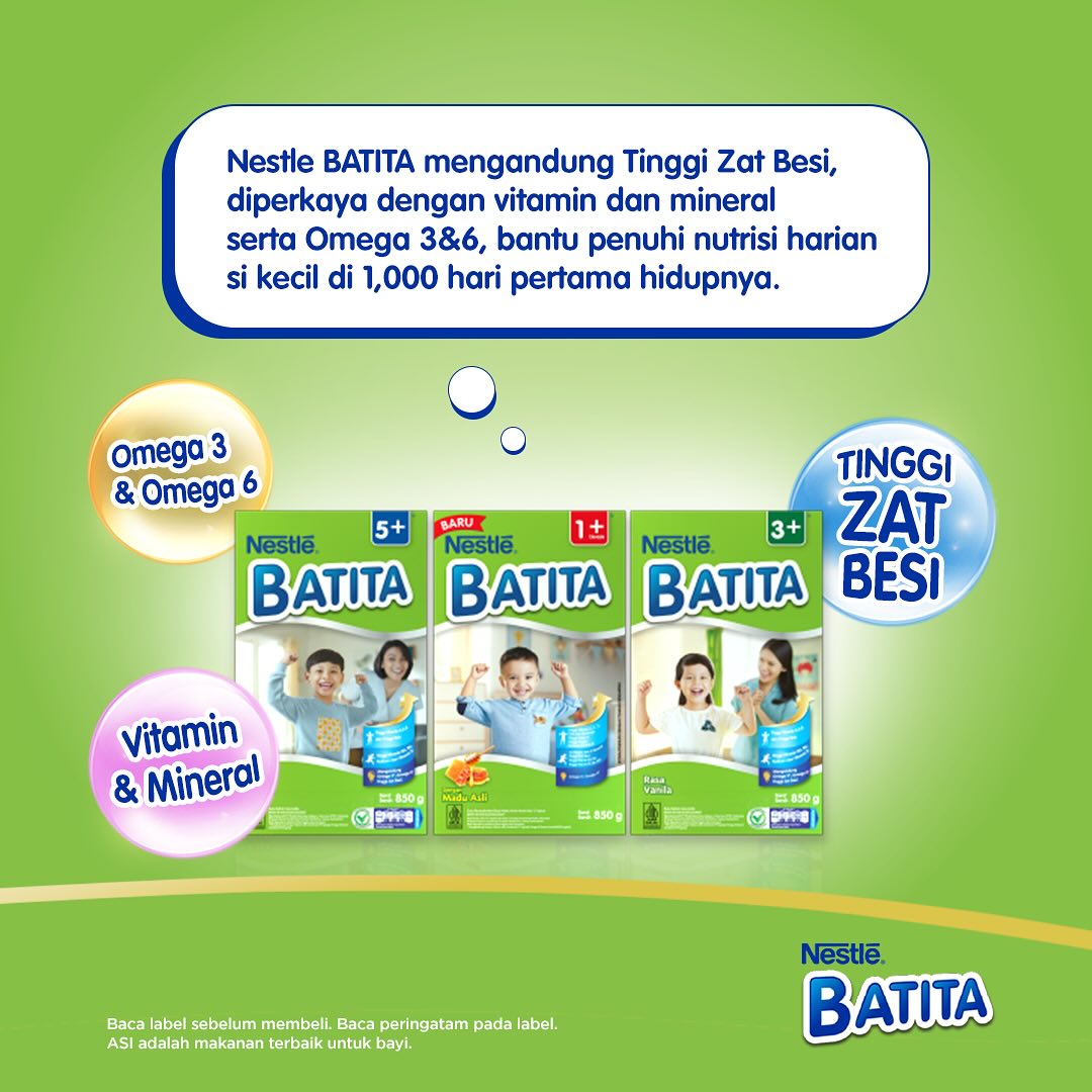 Apa Saja Nutrisi Penting dalam Susu Nestlé Batita?